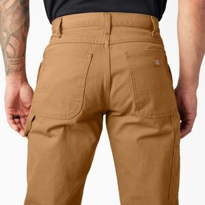 Dickies Size 36x34 Relaxed Fit Men's Brown Work Pants